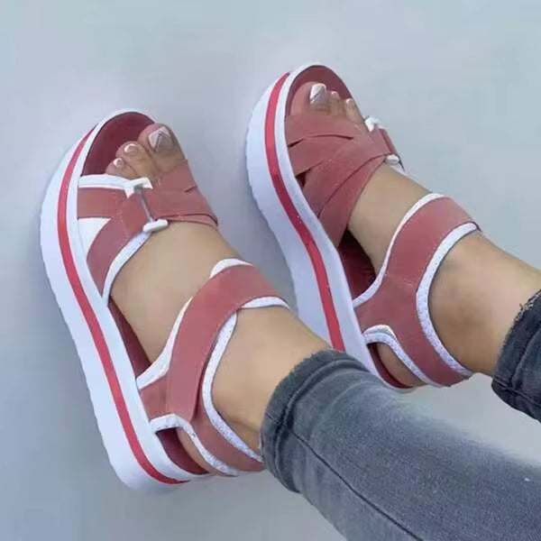 Adjustable Strap Women's Platform Slipper - Comfortable And Ideal For Summer Dresses